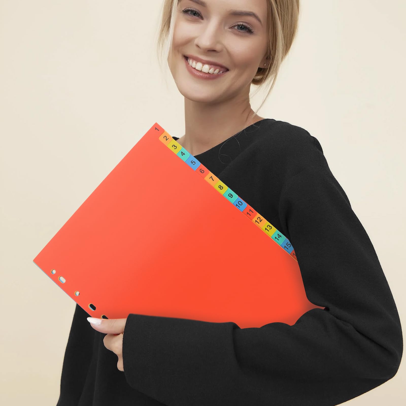 Amazon | Ciieeo インデックス ファイル a4 11穴 仕切りカード